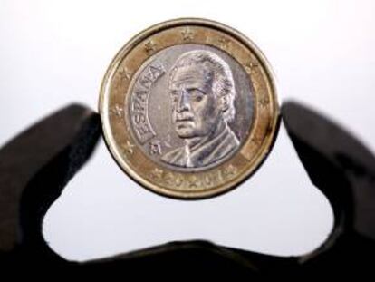 Un moneda de un euro en Colonia (Alemania). EFE/Archivo