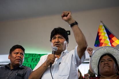 Evo Morales, en Buenos Aires, en enero pasado.