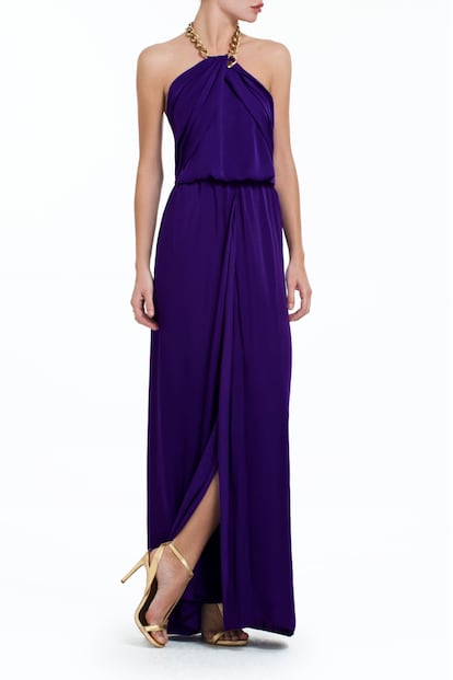 De BCBG Max Azria en color lila cuesta 250 euros aprox.