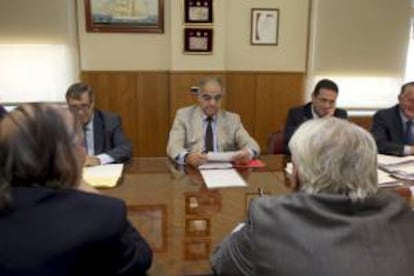 El administrador del astillero vigués Hijos de J. Barreras, José García Costas (c). EFE/Archivo