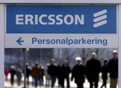 Trabajadores de la planta de Ericsson en Linkoping, Suecia.