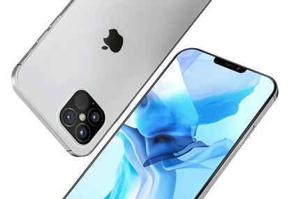 Diseño de concepto de un iPhone 12 Pro Max.