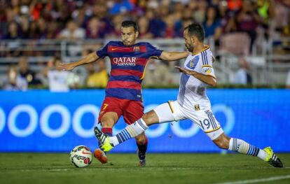 Pedro, durante el partido ante LA Galaxy.