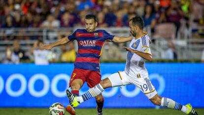 Pedro, durante el partido ante LA Galaxy.