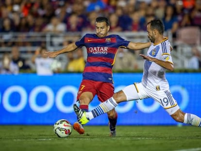 Pedro, durante el partido ante LA Galaxy.