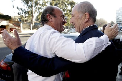 Luis de Guindos y Rodrigo Rato, en una imagen de 2012.