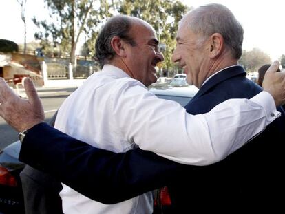 Luis de Guindos y Rodrigo Rato, en una imagen de 2012.