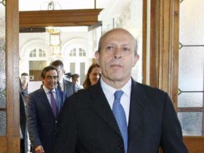 El ministro de Educaci&oacute;n, Jos&eacute; Ignacio Wert, ayer en Santander.