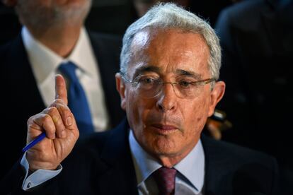 El expresidente de Colombia Álvaro Uribe.