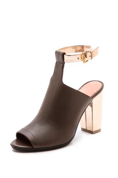 Sandalias 'mules' de 3.1 Phillip Lim en negro y dorado (c.p.v.)