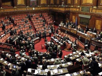 Vista del senado italiano.