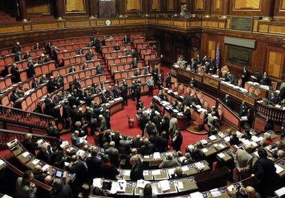 Vista del senado italiano.