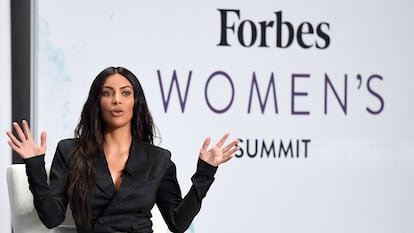 Kim Kardashian, en un evento económico organizado por 'Forbes' en junio de 2017 en Nueva York.