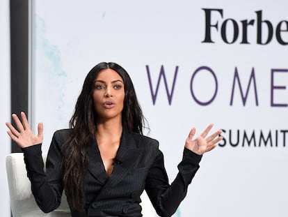 Kim Kardashian, en un evento económico organizado por 'Forbes' en junio de 2017 en Nueva York.