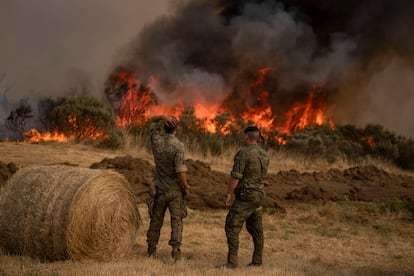 Los servicios de emergencia encaran una nueva jornada con 20 incendios graves activos, pero la meteorología a su favor  