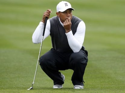 Tiger Woods, durante el Open de Phoenix, en enero pasado.