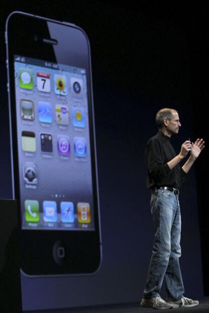 Steve Jobs, ayer, en San Francisco (California).