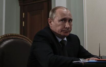 El presidente ruso Vladimir Putin, en Mosc&uacute;.