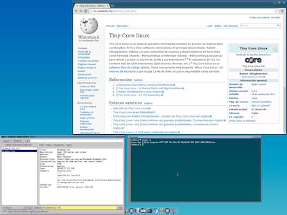 Uso de la distribución Tiny Core Linux
