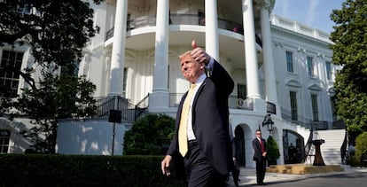 El presidente de Estados Unidos, Donald Trump, en la Casa Blanca. 