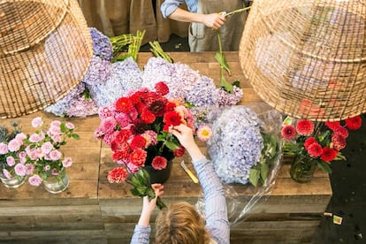 Floristería Sally Hambleton, en Madrid.