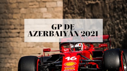 Charles Leclerc, durante el Gran Premio de Azerbaiyán de Fórmula 1 2021 en el circuito urbano de Bakú.