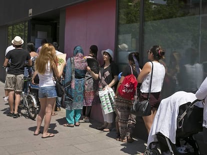 Una oficina de serveis socials de Barcelona, en una imatge d'arxiu.