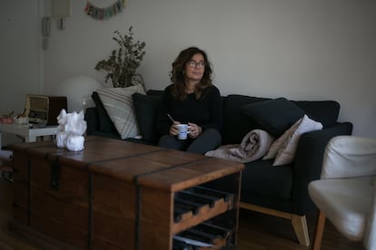Silvia Soler en su casa de Castelldefels (Barcelona) el 24 de octubre.