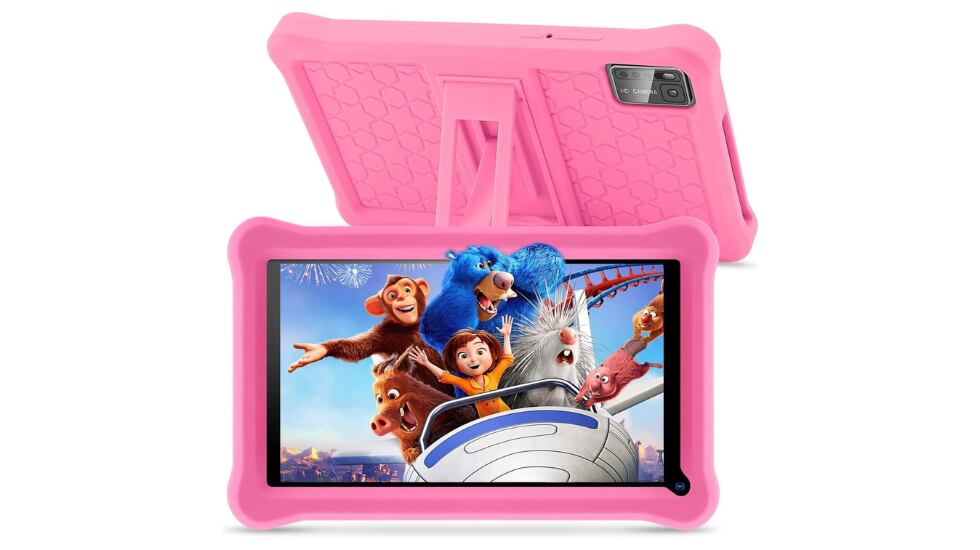 Tablet con protección ocular.