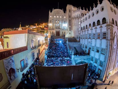 Proyección de 'La región salvaje' en Guanajuato (México).