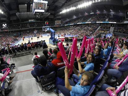 Aspecto de la grada del WiZink Center, en Madrid.