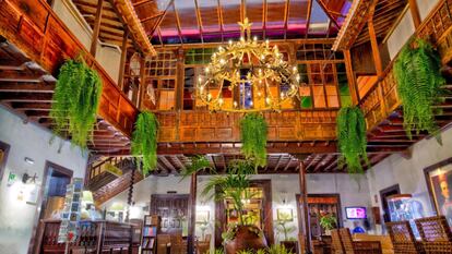 Patio interior del Hotel Marquesa, en Puerto de la Cruz (Tenerife).