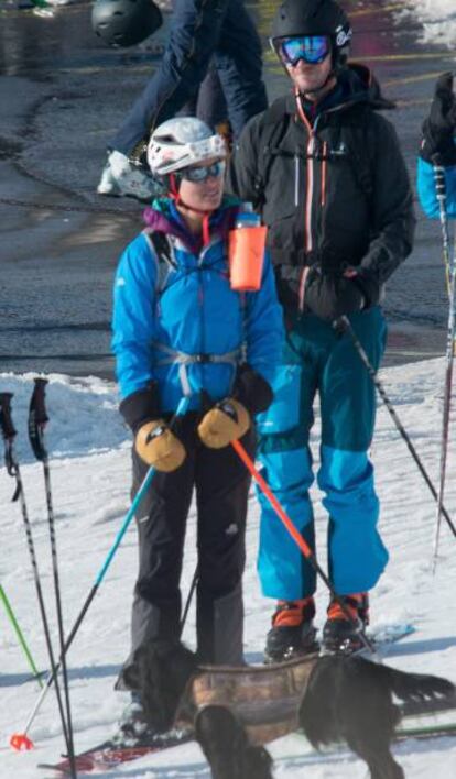 Pippa Middleton y James Matthews esquiando en Verbier.