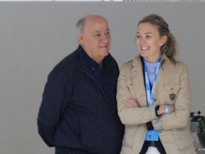 Amancio Ortega, el hombre más rico de Europa según Bloomberg, con su hija Marta Ortega
