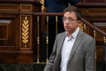 Fotografía de archivo tomada el 22/10/2024 del portavoz de Sumar en el Congreso de los Diputados, Íñigo Errejón.