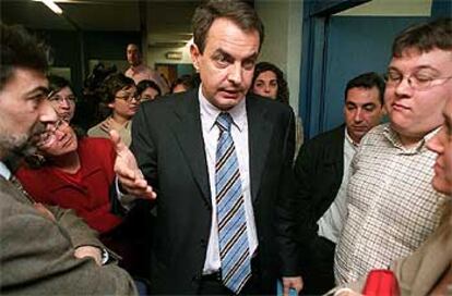 José Luis Rodríguez Zapatero, tras la reunión de la ejecutiva del PSOE.