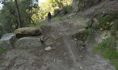 Senda fluvial del Miño cuya legalidad pone en duda el PP