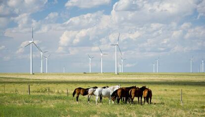 Parque e&oacute;lico de Iberdrola en Twin Buttes, Colorado.