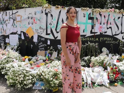 Rhillary Barbosa de Souza, 15 anos, que sobreviveu ao massacre em Suzano depois de lutar com um dos atacantes.