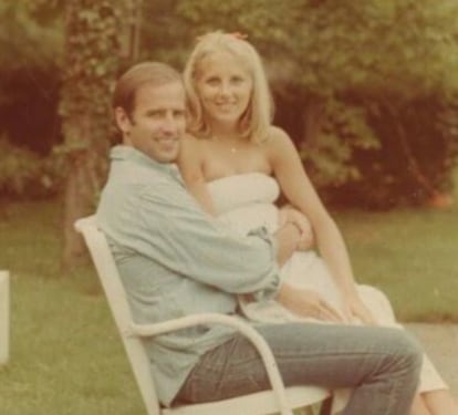 Jill y Joe Biden en una imagen al poco de conocerse.