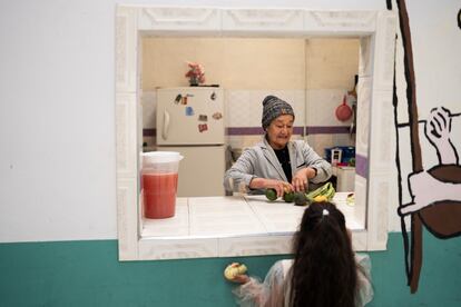 Islena Aroca en el comedor comunitario La abuelita.