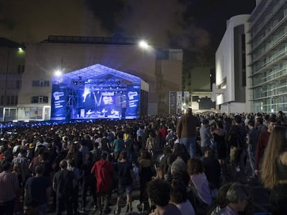 Concierto de la Mercè en la plaza del Macba, en Barcelona, en una imagen de archivo.