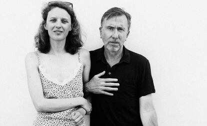 Mia Hansen-Løve y Tim Roth, la semana pasada en Fårö.