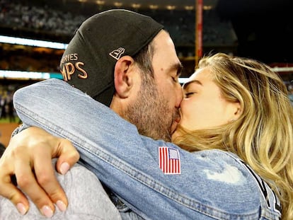 Justin Verlander y Kate Upton, el pasado miércoles en Los Ángeles.