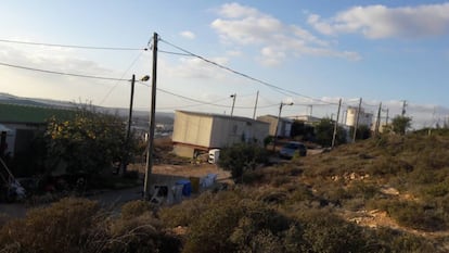 Un sector del asentamiento de Amona, que el Supremo israelí ha ordenado desalojar antes de Navidad