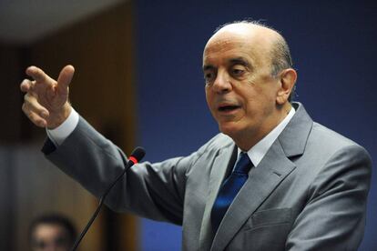 O ministro Jos&eacute; Serra, nesta quarta-feira.