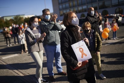 Protesta en Navarra por la nueva reforma educativa.