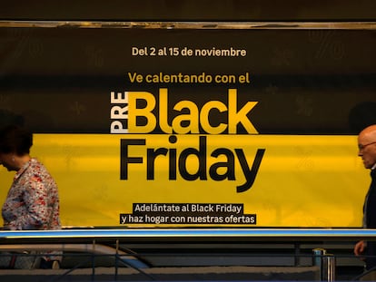 Un anuncio del Black Friday, esta semana.