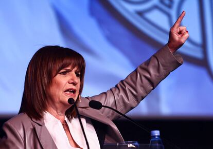 Patricia Bullrich en el encuentro de la Sociedad Rural Argentina, Buenos Aires