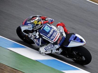 Jorge Lorenzo, durante los entrenamientos libres.